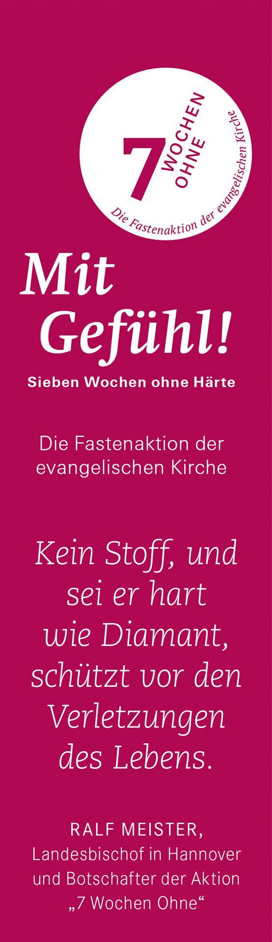 Banner vertikal Aktionsfarbe + Text